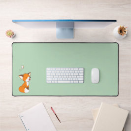 Joli petit renard doré sur vert