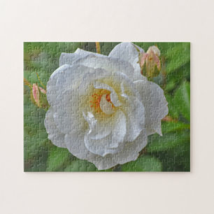 Joli Puzzle d'Art Rose Blanc