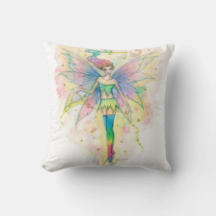 Joli Rainbow Fairy in Stars Imaginaire Art Coussin
