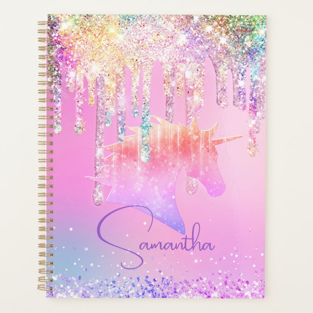 Joli Rainbow unicorn rose Parties scintillant Driv (Devant)