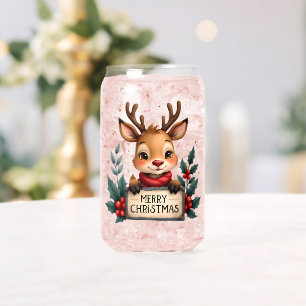 Joli renne de Noël avec Holly et signe