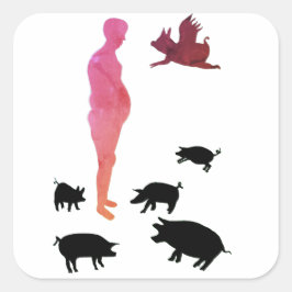 Joli Repas Végétarien Stickers Animal Friendly