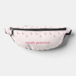 Joli rose flamingo nom personnalisé rose