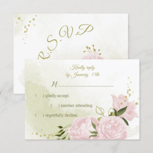 joli rose fleurs vert feuille botanique RSVP ca