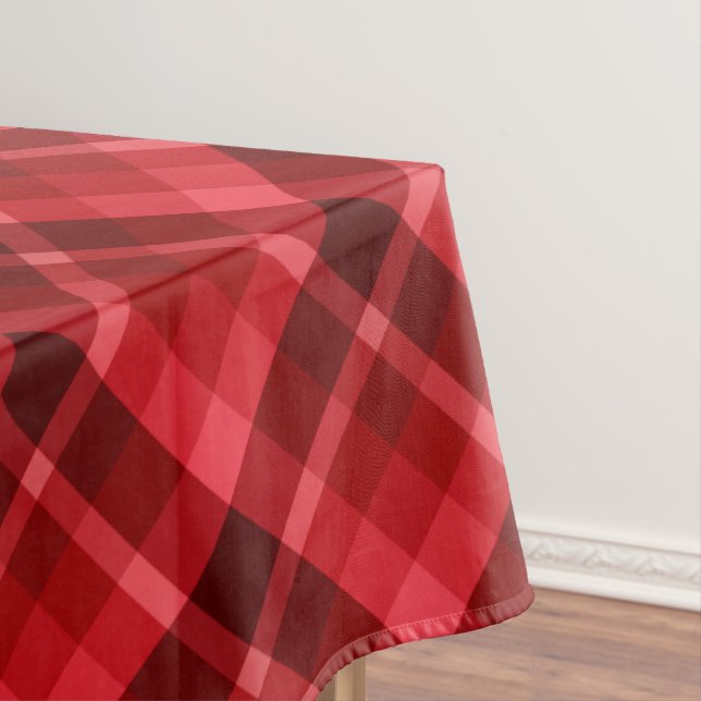 Joli Ruby Red Plaid Motif petite nappe (In Situ)