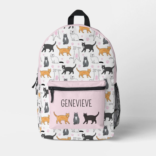 Joli sac à dos pour filles de chats (Recto)