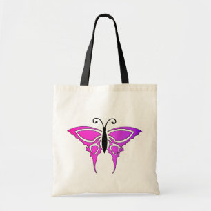 Joli sac à papillon noir et rose