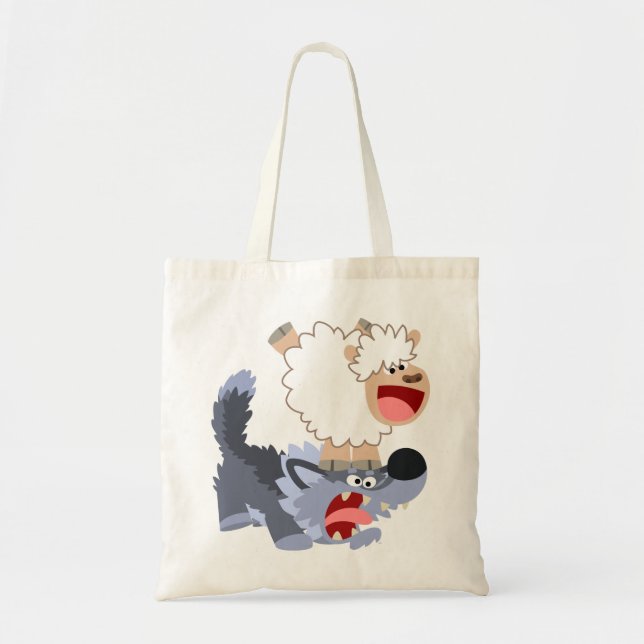 Joli sac de caricature Mouton et Wolf (Devant)