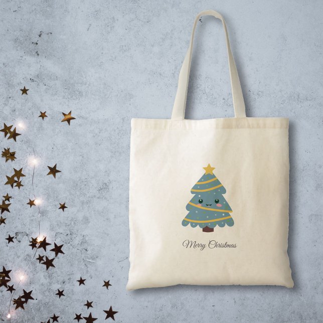 Joli Sac fourre-tout d'arbre de Noël (Cute Christmas Tree Tote bag)