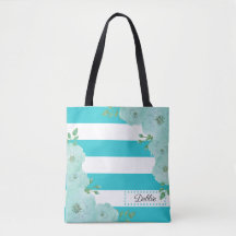 Joli Sac fourre-tout De Fleurs Et De Flammes Turqu