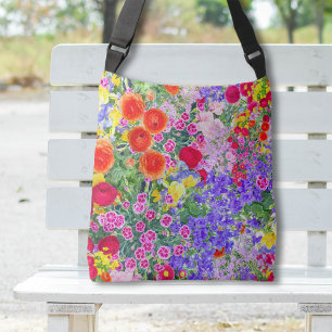 Joli sac fourre-tout fleuri printemps été boho col