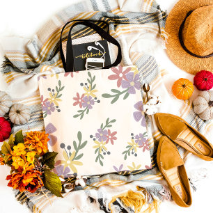 Joli sac fourre-tout floral 