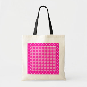 Joli Sac fourre-tout Girlie, Candy rose géométriqu