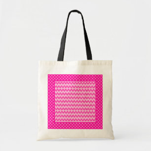 Joli Sac fourre-tout Girlie, Candy rose géométriqu