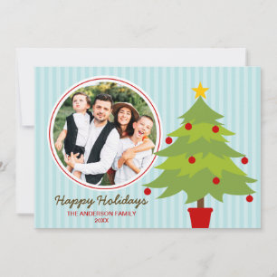 Joli sapin de Noël Carte photo de vacances