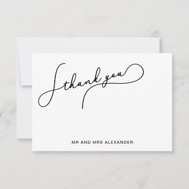 Joli script moderne et points de faux or Merci (Devant)