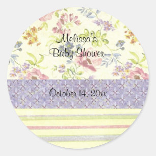 Joli Sticker Baby shower ou Sceau d'enveloppe