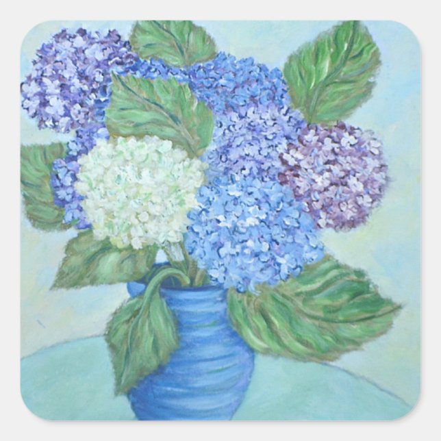 Joli Sticker de peinture Hydrangea (Devant)