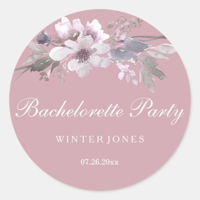 Joli Sticker rose floral Dusty (Devant)