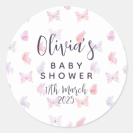 Joli Stickers De Fête À Thème Papillon.