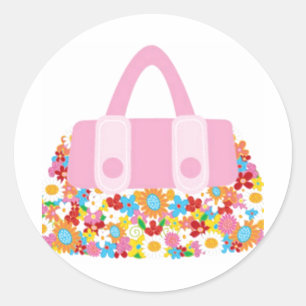 joli stickers floraux à sac