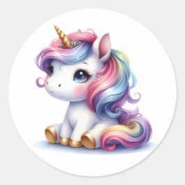Joli Stickers Unicorne Aquarelle