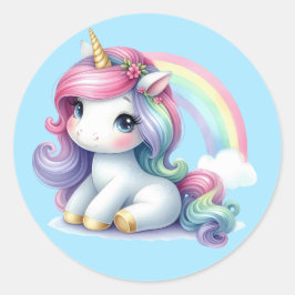 Joli Stickers Unicorne Aquarelle