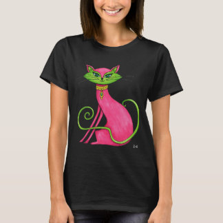 Joli T-shirt avec un chat fantaisiste !