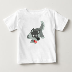Joli T-shirt Cartoon Wolf Baby