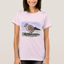 Joli T-shirt de colombe en deuil