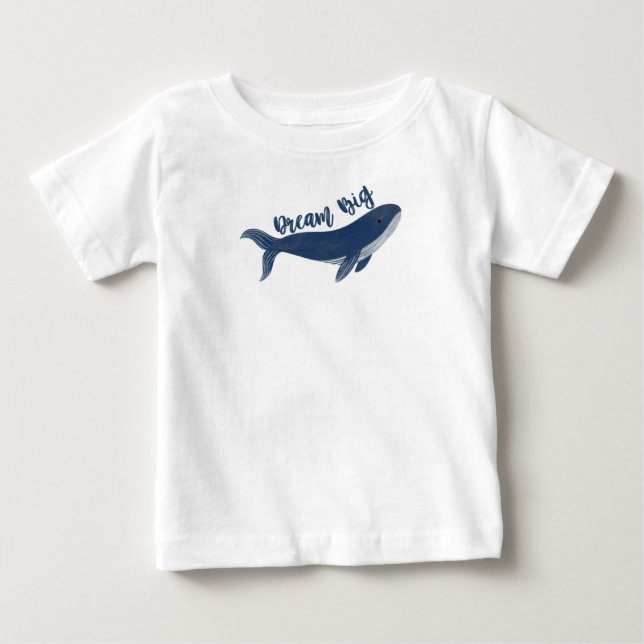 Joli T-shirt "Dream Big" Whale Baby (Devant)