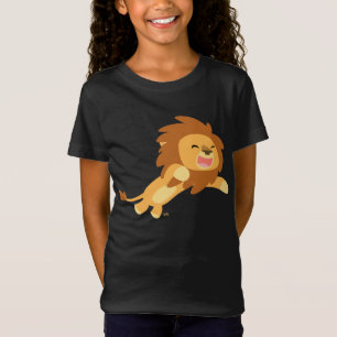 Joli T-shirt enfant Lion Cartoon Joyful