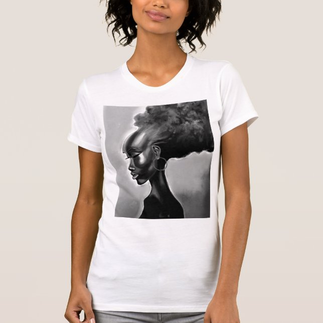 Joli T-shirt femme africaine (Devant)