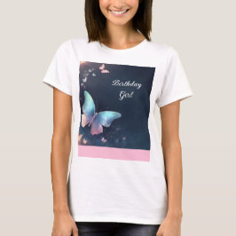 Joli T-shirt femme papillon chatoyant