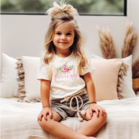 Joli T-Shirt Fleuriste Rose pour Mariage