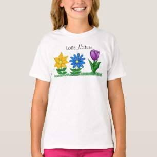 Joli T-shirt Floral Garden Girls