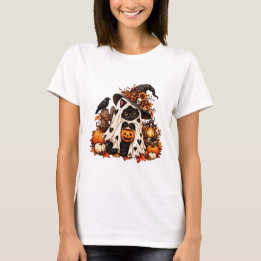 Joli T-Shirt Halloween Citrouille Chat Noir Mignon