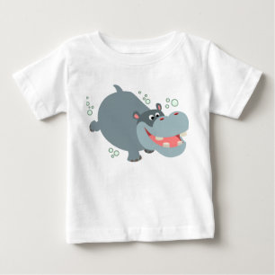 Joli T-shirt Hippo Baby Natation