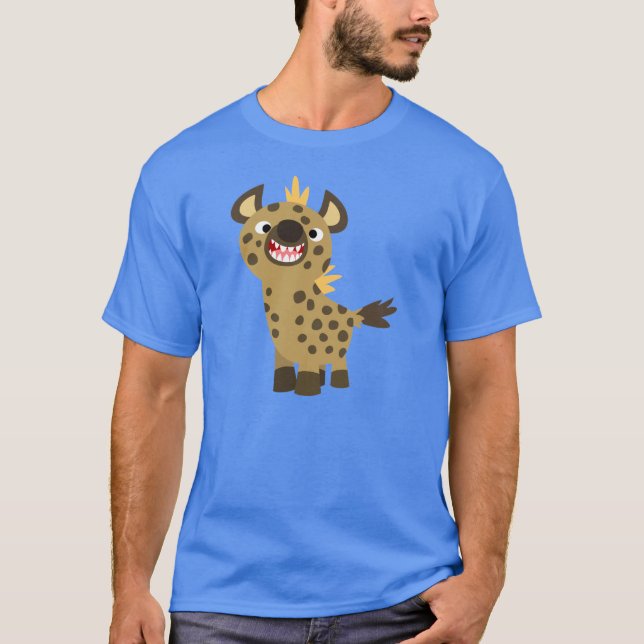 Joli T-shirt Hyena pour dessin animé souriant (Devant)