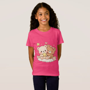 Joli T-Shirt Kawaii Ours en Peluche pour Enfants