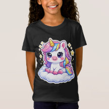 Joli T-Shirt Licorne Personnalisé pour Enfants