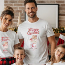 Joli T-Shirt Personnalisé “Joyeux Noël” pour la Fa