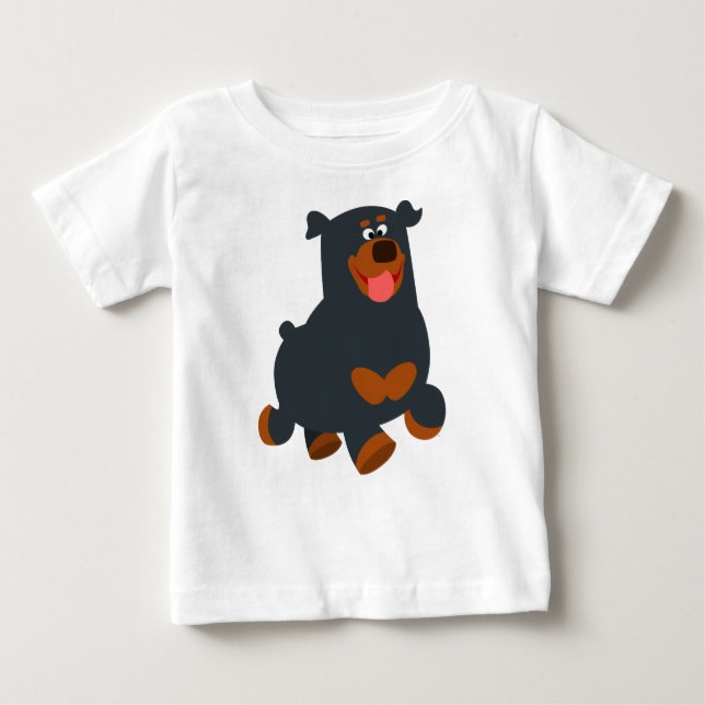 Joli T-Shirt pour bébé Rottweiler (Devant)