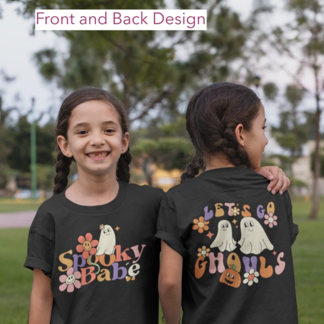 Joli T-shirt rétro Imprimer Halloween Éffrayant Fa (Créateur téléchargé)