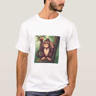 "Joli T-shirt Singe - Adorable animal de la jungle