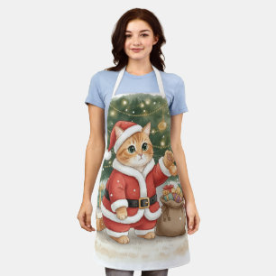 Joli tablier de Noël pour les amoureux des chats a
