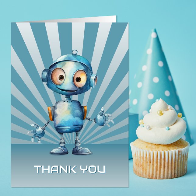 Joli thème Robot Anniversaire Merci (Créateur téléchargé)