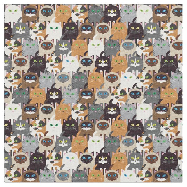 Joli tissu Kitties (Fermer)