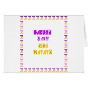 Joli violet et jaune Hakuna Matata bébé enfants G
