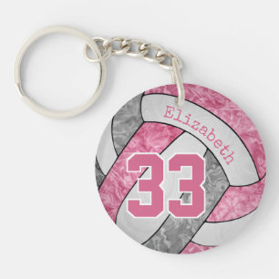 joli volley-ball personnalisé rose girly